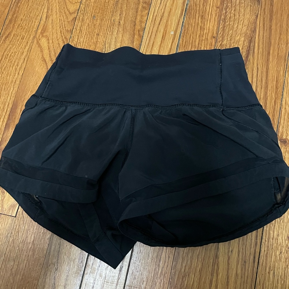 Black Lululemon shorts size 2